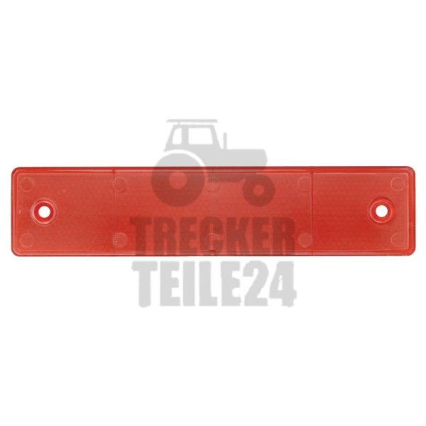 Rückstrahler 180x40 mm rot geschraubt