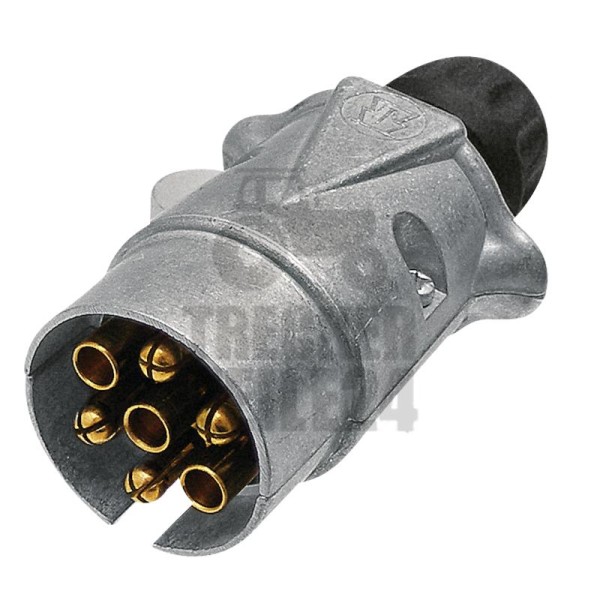 Stecker, 12 Volt, 7 polig, Metal