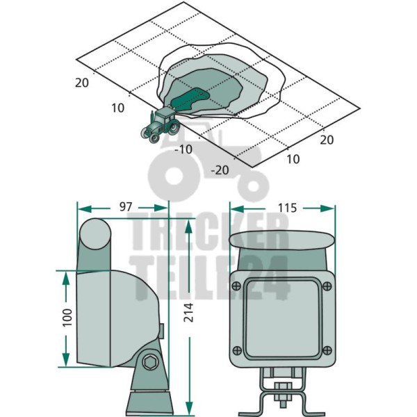 Arbeitsscheinwerfer Ultra Beam H3 12/24V