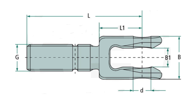 Gabelstange M30 L:129mm